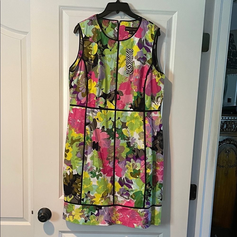 Dana Buchman Multicolor Floral Dress